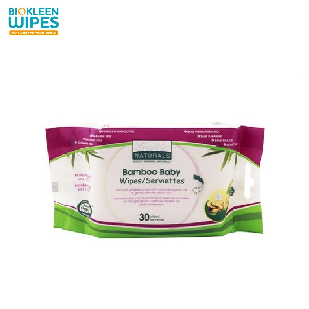 Biokleen Natural Plant Extract Organic Bamboo Sanitation Baby Disposable Household Wet Wipes
