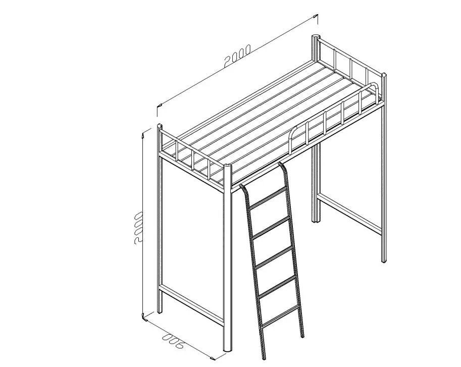 Customizable High and Low Bed Apartment Bunk Bed with Desk Wardrobe Student Dormitory Bed Multifunctional Combination Upper and Lower Bunk Bed Lower Table