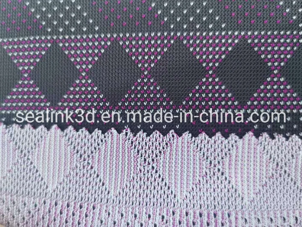 Nylon y poliéster tela de malla de Tricot para ropa deportiva