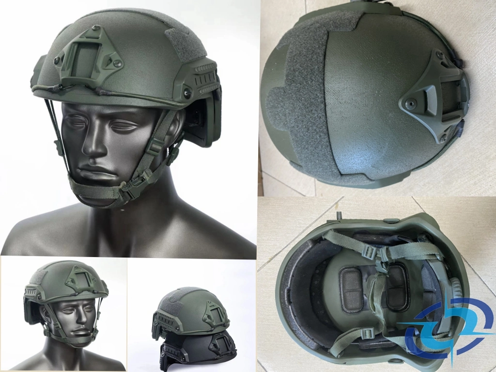 Factory Price Nij Iiia Mich/Fast/Pasgt PE/Aramid Kevlar Ballistic Bulletproof Helmet with Wendy