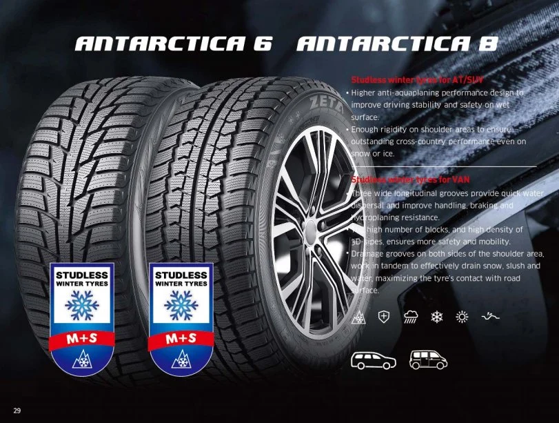 Blazer Tire Blizzak Winter Drive Snow Cross Artmotion Tunga Nordway Ice Zeta Brand PCR Tire Spike Studable Tire