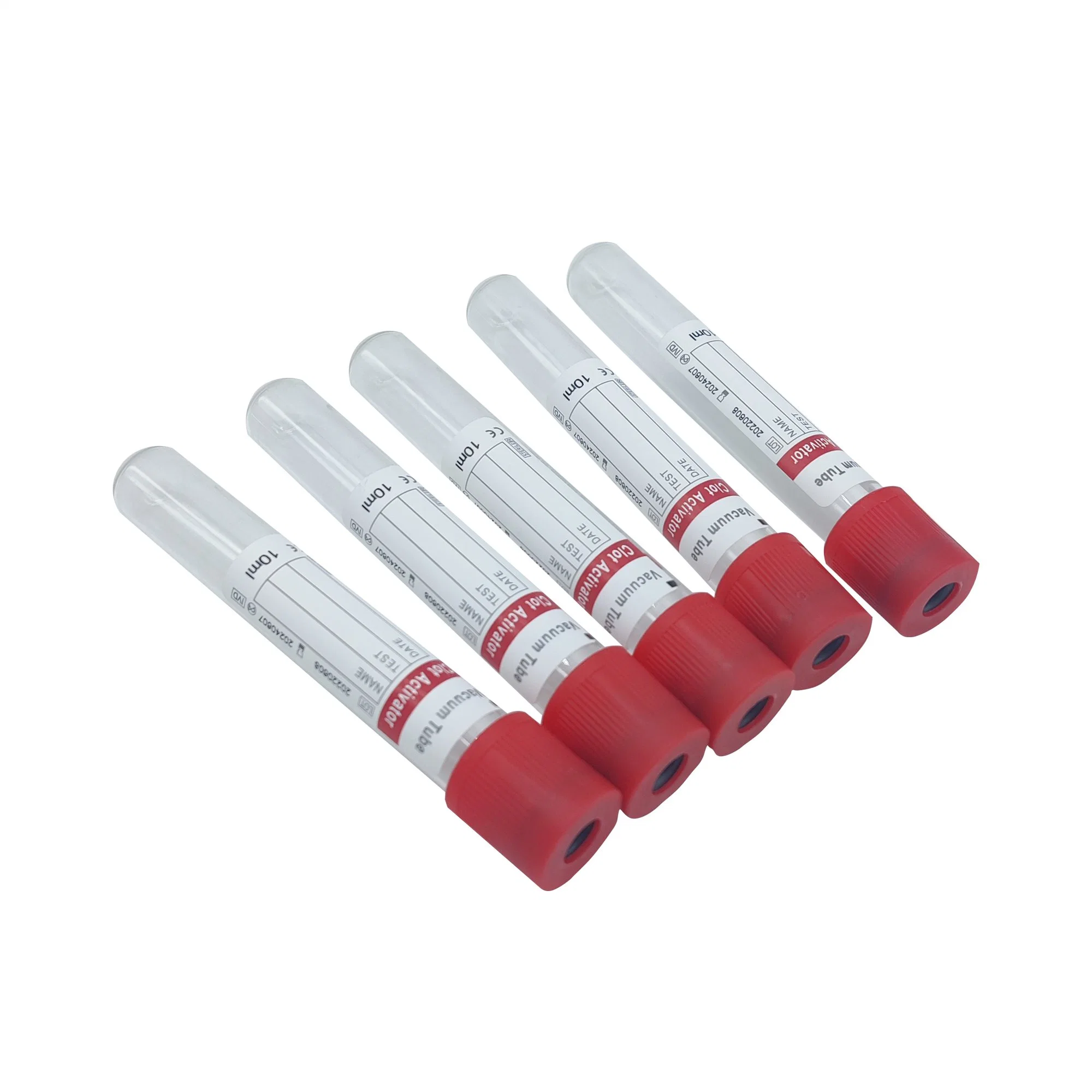 Babio Disposable Medical Pet Plain Red Cap Vacuum Blood Collection Tube