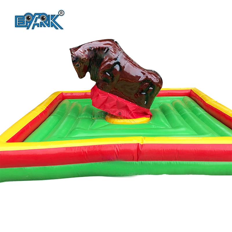 Shopping Mall Park Rides Crazy Bull Calf Inflatable Mechanical Bull Riding Machine