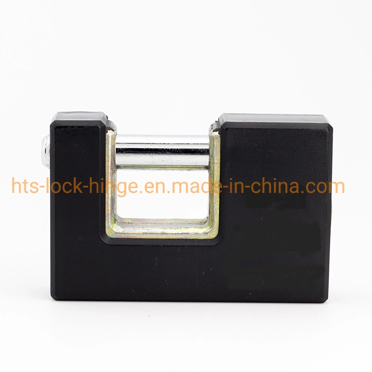 Plastic Cover and PVC Shell Coated Retangular Side-Opening Steel Iron Padlock