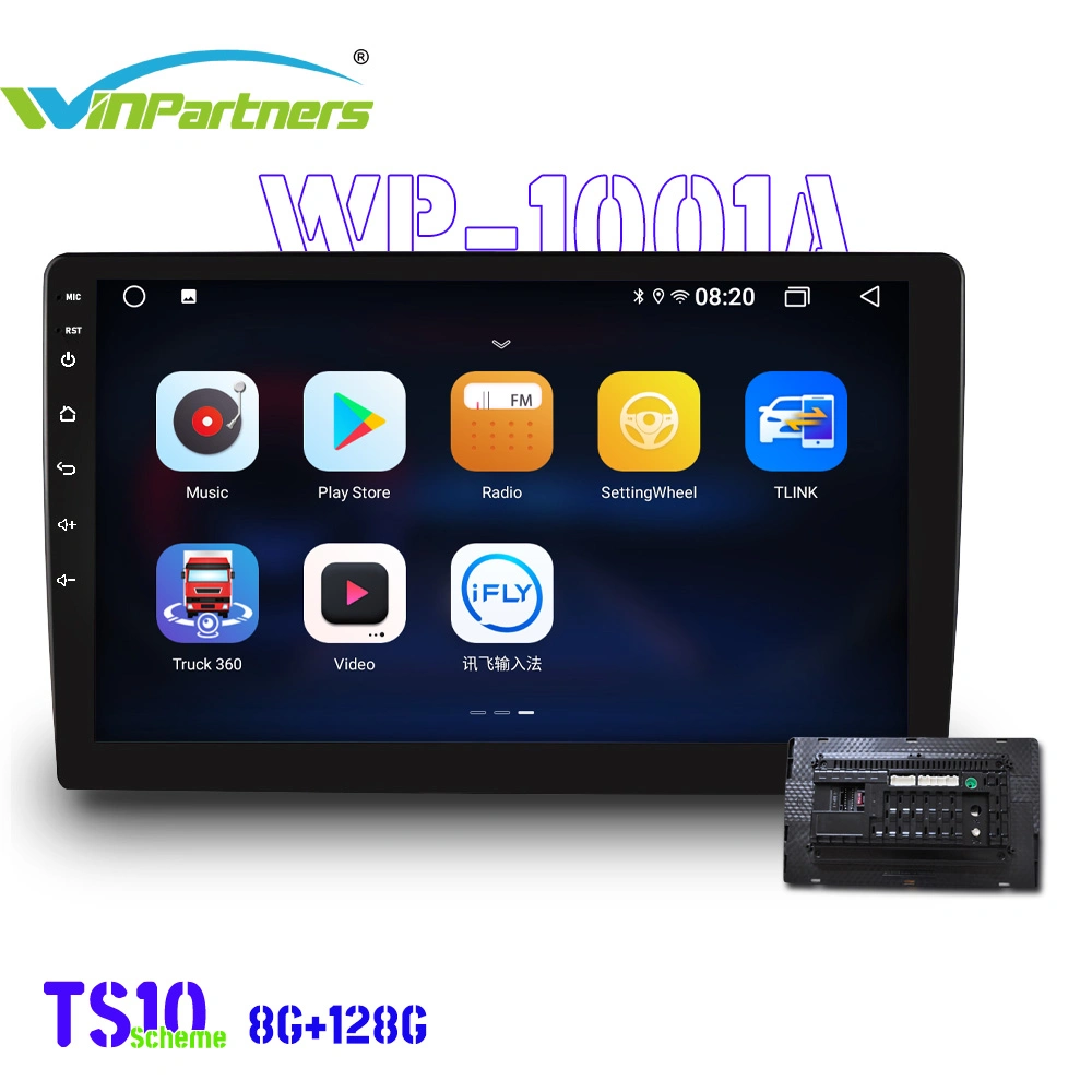 8g+128g 10-Inch 8-Core Processor All-in-One Machine Car Radio 360&deg; Version Customization MP5 Player Wp1001A