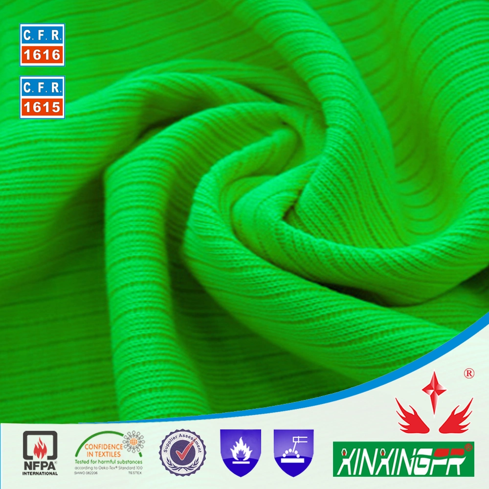 400GSM Cotton Fr Spandex Knitted Rib for Cuff & Collar of Workwear