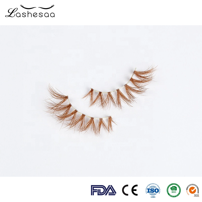 Mengfan China Synthetic Lashes Supplier Common Beautiful Akeup Artist Use Colored Eyelashes Eyelash Extension Ombre Color Eyelashe Extension