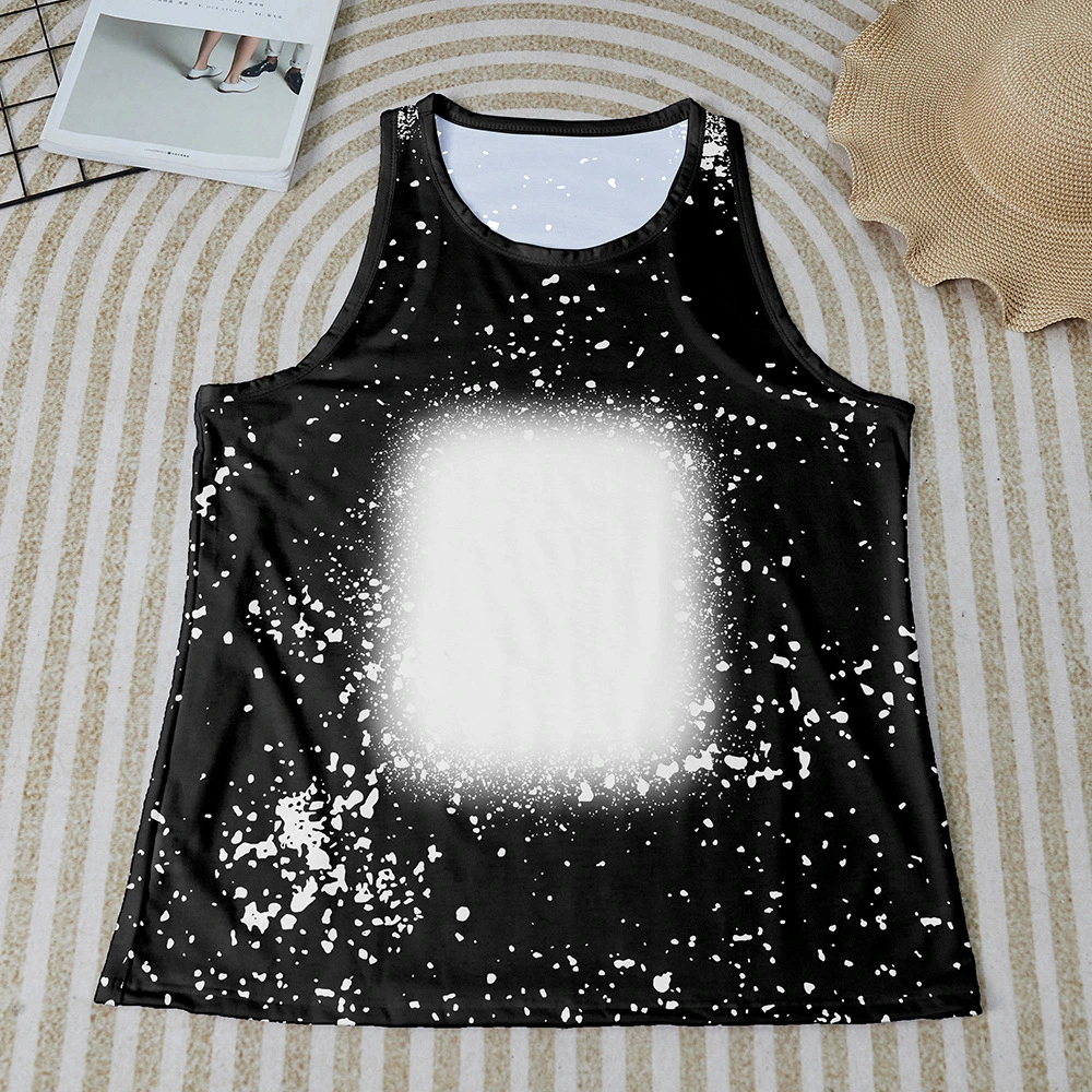 Custom Print Oversized Boys Unisex Tank Tops Cotton Polyester Sublimation Tank Top