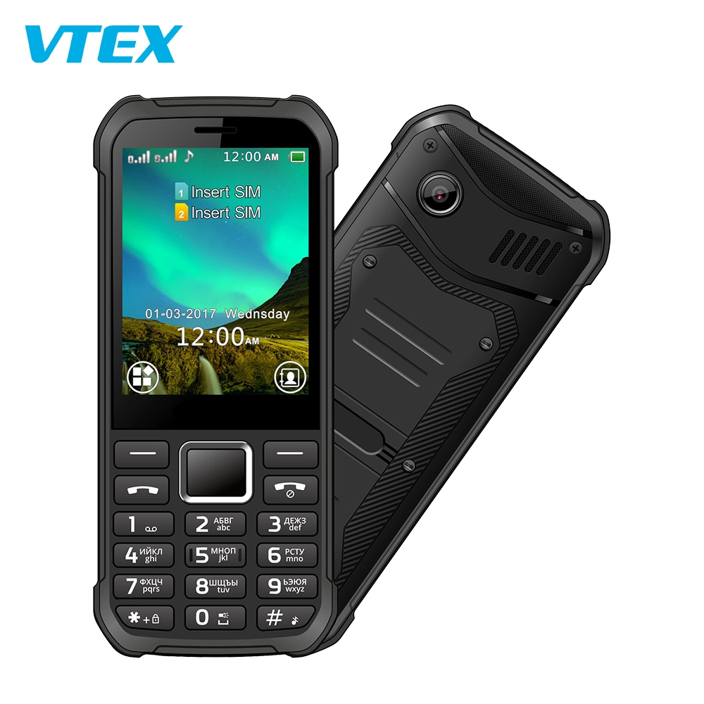 Venda por grosso 2.8Inch 2g apresentam Phone sc6531Chipset e 2500mAh Batterey Telefone impermeável e resistente