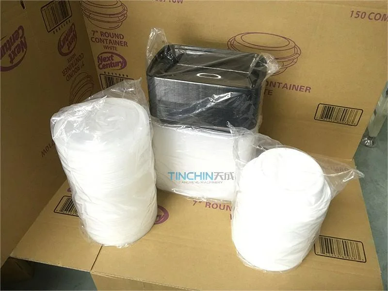 Automatic High Speed Kfc Disposable Plastic Paper Lid Forming Thermoforming Cover Cup Making Packing Machine Machinery