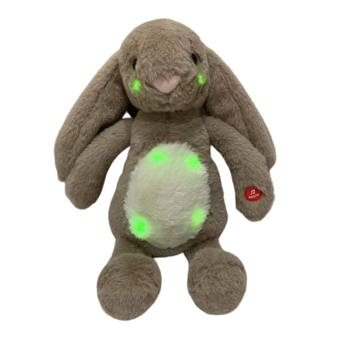 New Fashion Singing Lighting Rabbit Stuffed Toy for Easter Baby