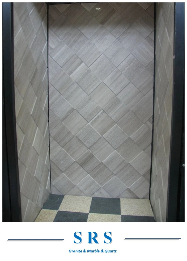 China White Wooden Grain Marble for Bathroom/Flooring/Wall