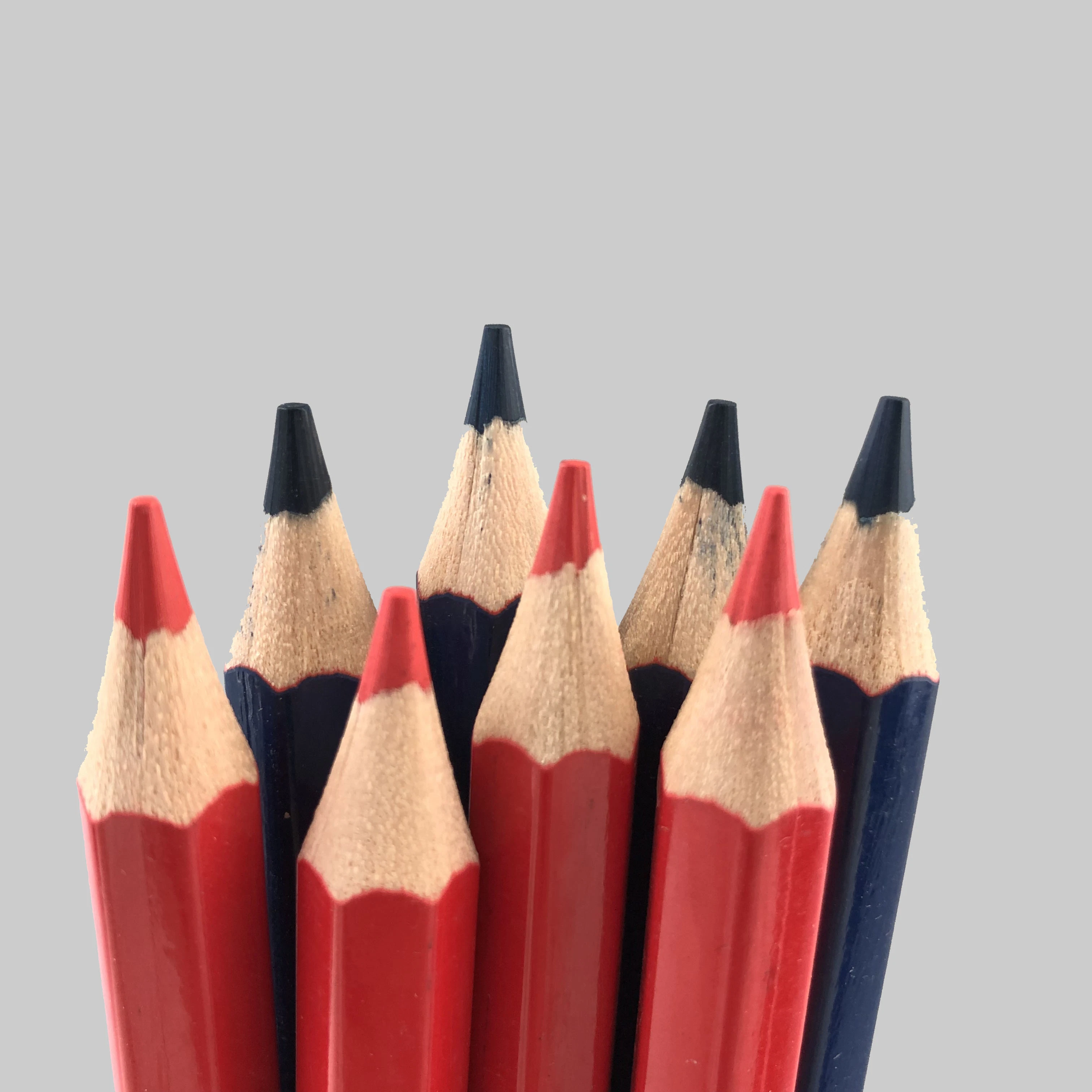 7 Inch Double Ended Red Blue Double Color Pencil for School Office Drawing and Write Color Pencil