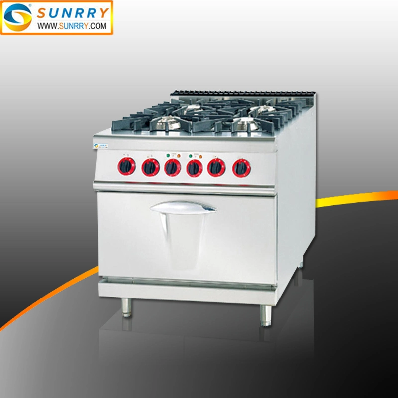 New Design Restaurant Equipment Cooking Gas Range with Oven