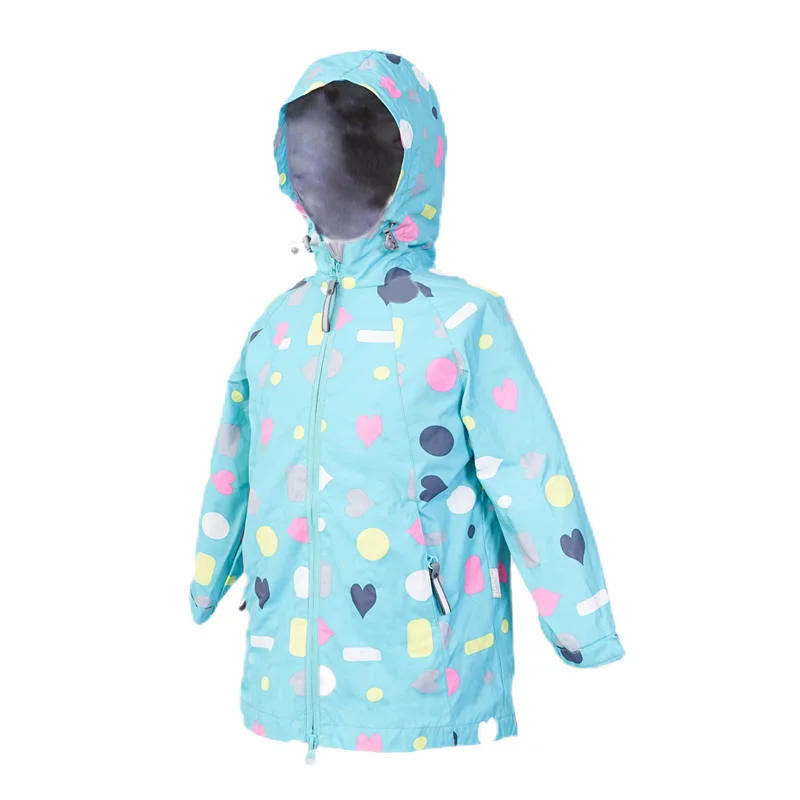 Kid's Summer Long Jacket with Hood, Waterproof Jacket, Children Jacket, Outdoor Jacket