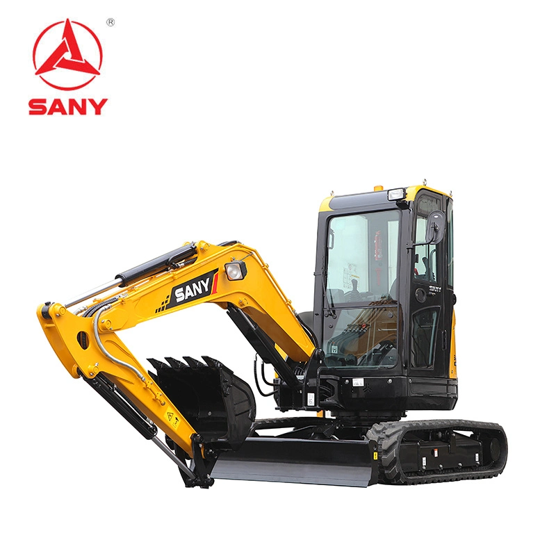 SANY Sy35 Nuevo Mini Digger hidráulico pequeño Tamaño Mini Excavadora oruga con oruga de caucho