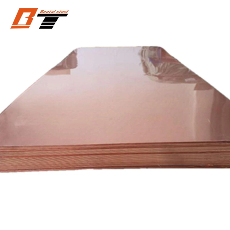 0.1~30mm Copper Sheet 99.99 Pure Copper Price Professional Manufacturer Chinese Manufacturer Pure Copper Grade and Non-Alloy or 99.9% Purity Copper Plate Sheet