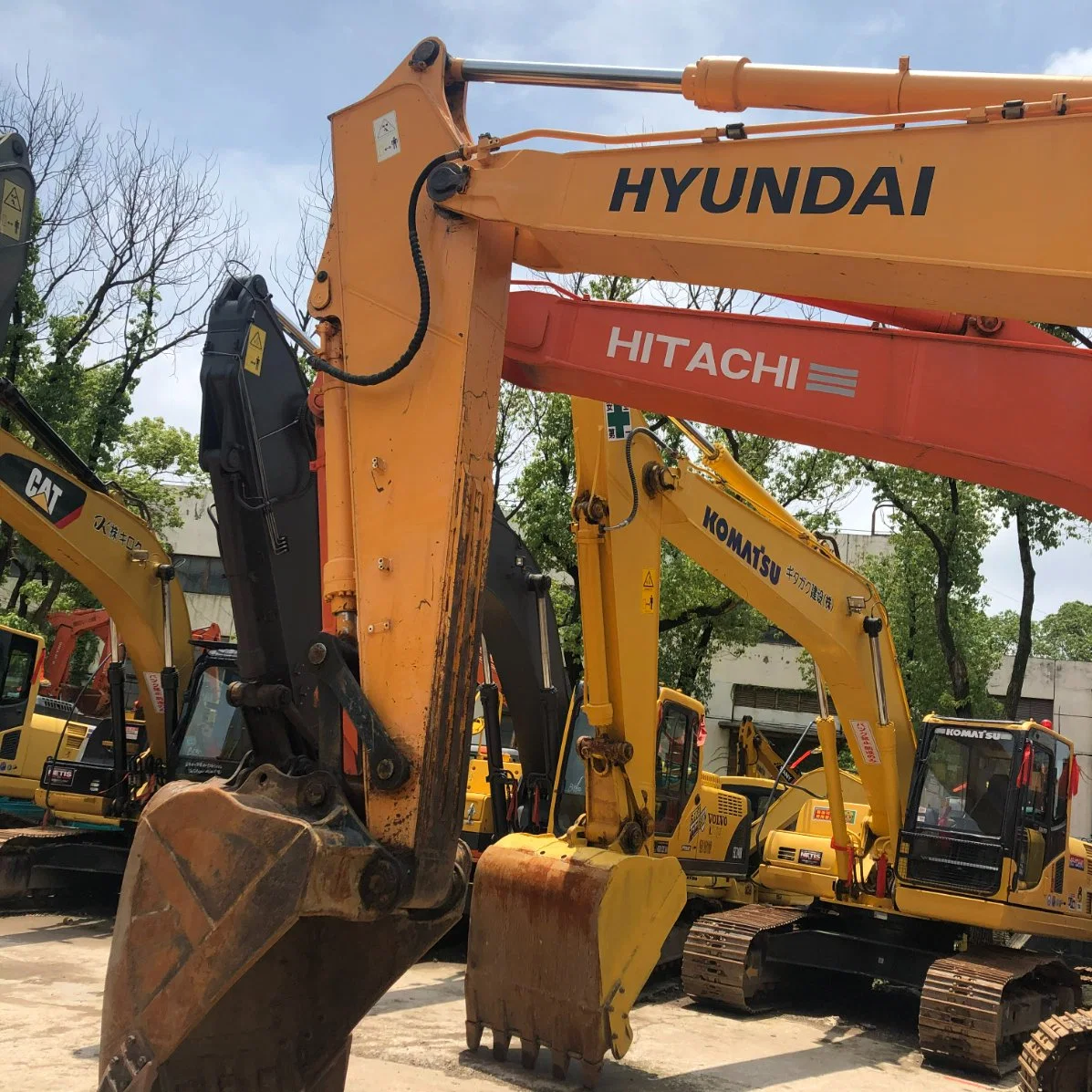 Original Korea Hyundai Wheel Excavator Used 60W-7 Second Hand Wheel Excavator Machine for Construction