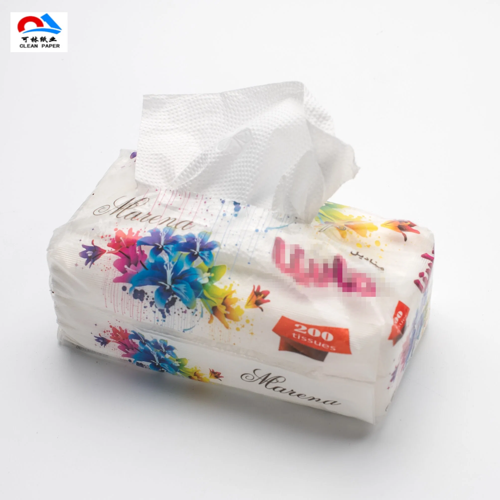 Virgin Wood Pulp 2ply 200sheets Facial Tissue Soft Pack