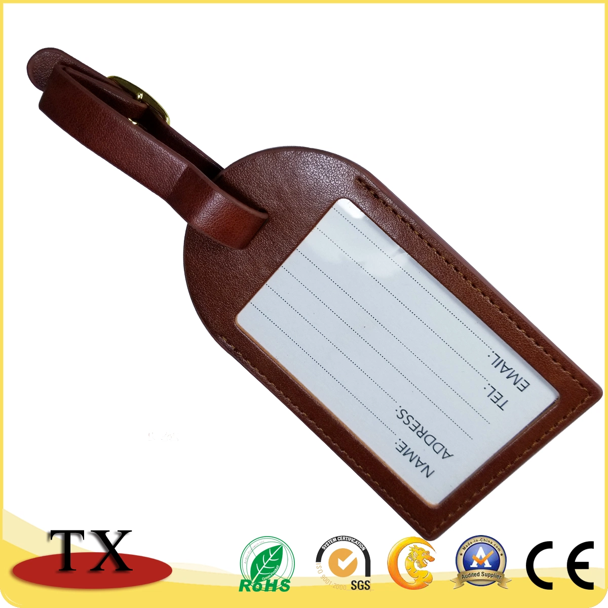 New Style Blank Leather Luggage Tag