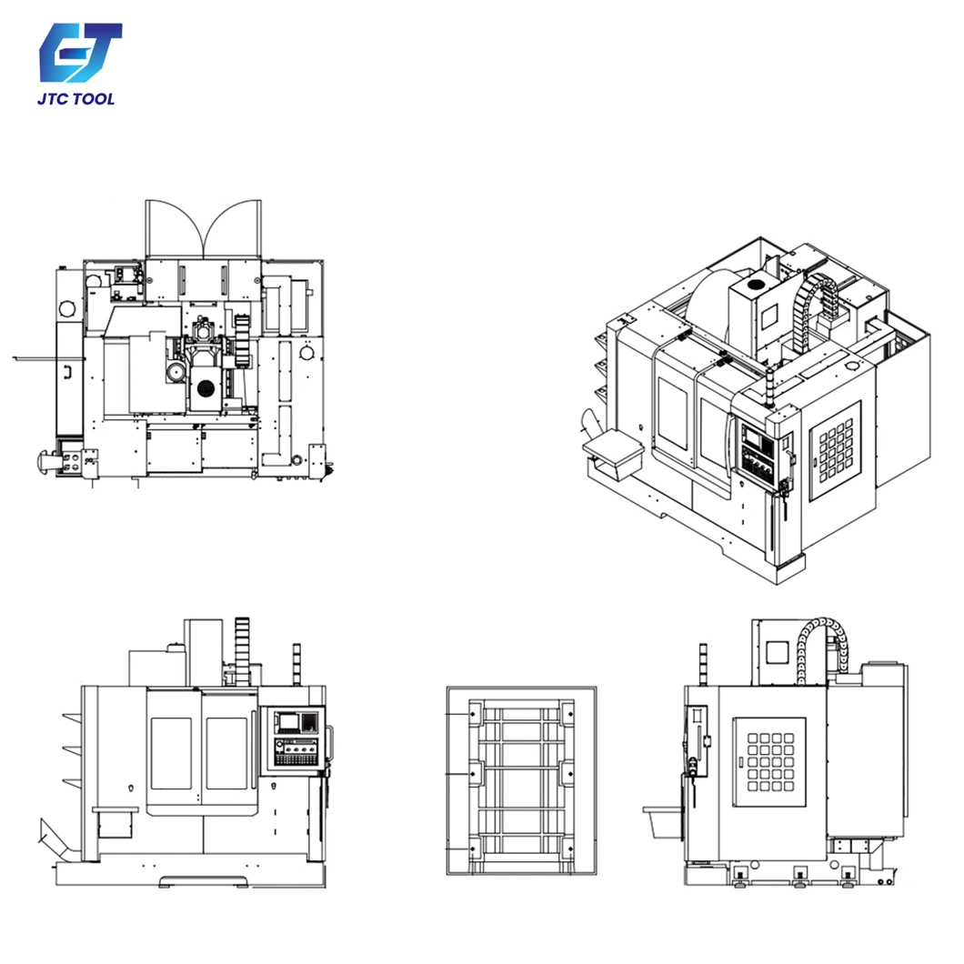 JTC Tool 2000 Tischfahrweg X mm CNC-Drehmaschine Bearbeitungszentrum Hersteller Vmc850 Beste CNC Bearbeitungszentren China Vertikal CNC-Bearbeitungszentrum-Werkzeug