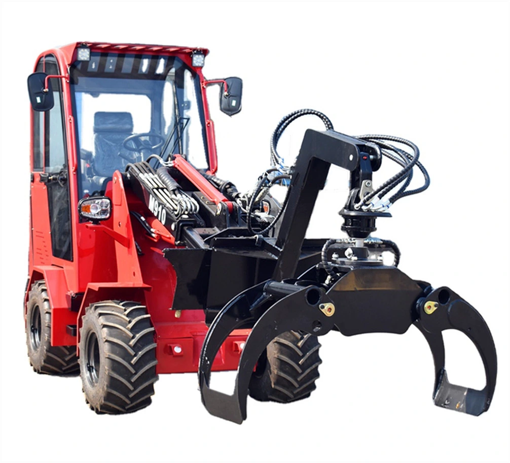 4X4 Mini Farm Machinery Equipment Root Grapple Forklift Loader for Agriculture