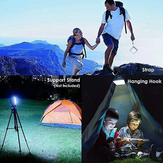 Lampe rechargeable puissance étanche d'urgence de la Banque d'éclairage LED portable Camping