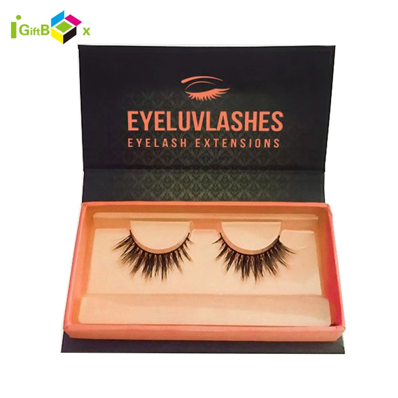 Diamond Eyelash Packaging Box Private Label Holographic Eyelash Packaging Box with Blister Tray