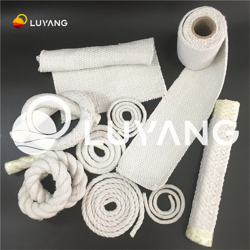 1260 Luyangwool Têxteis de Fibra Cerâmica/ Square Rope Ss Forno Back-Linning Klin ignifugação de isolamento/MATERIAIS REFRATÁRIOS AES/Kaowool/Dura/Fiberfrax 500kg/m3