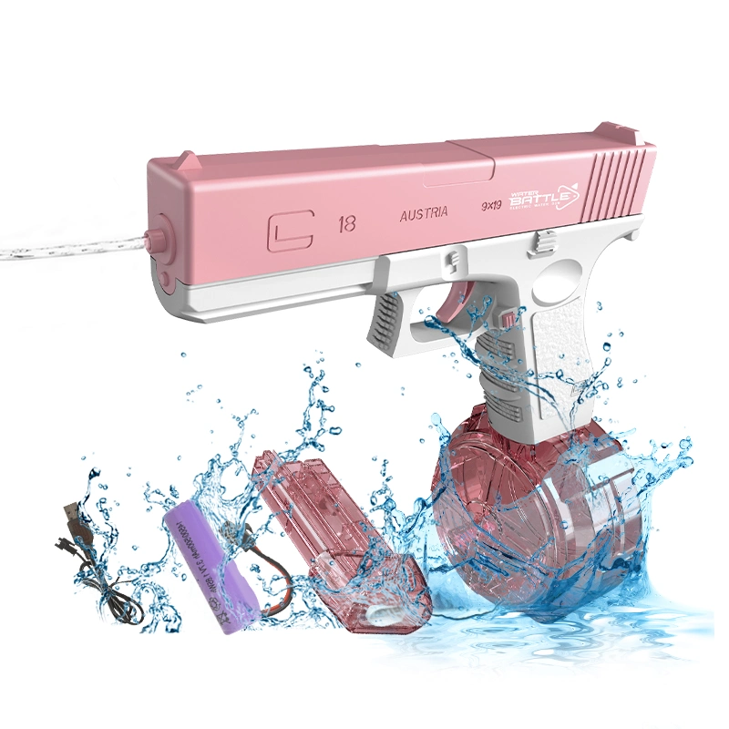 Piscine pour enfants Plage Fête en plein air Pistolet à eau automatique à grande capacité Jouet électrique de tir d'eau avec expansion.