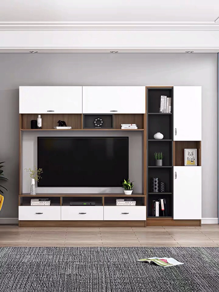 Modernos de madera de almacenamiento Inicio Salón Muebles de Dormitorio MDF Melamina de la unidad de montaje en pared armario TV Soporte de TV (UL-22NF0068)