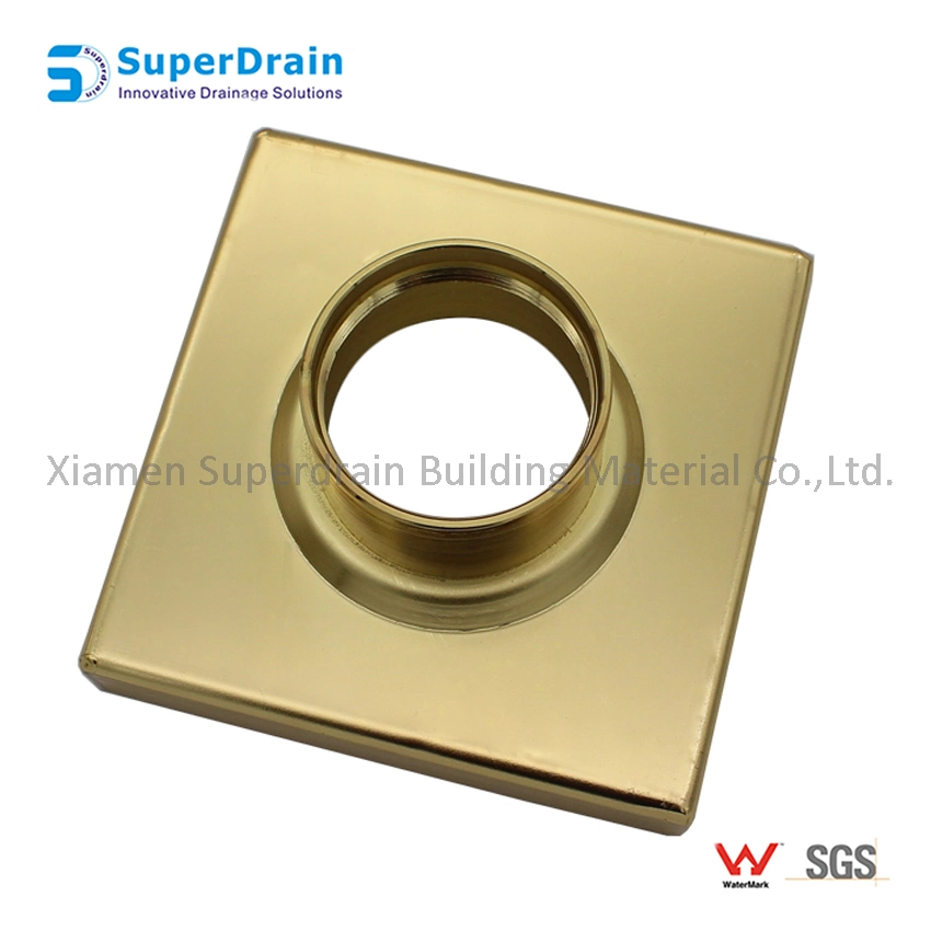 SUS Watermark Square Short Floor Grating Drain for Kitchen