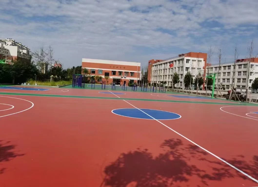 Stadium Silicon PU Acrylic Outdoor Ball Field Rubber Silicone PU Material Stadium Construction Outdoor Plastic Golf Course