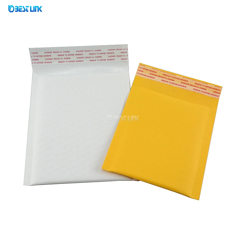 Antichoque Envelopes acolchoados Bolha Branco sacos de embalagem de sacos de papel Kraft, Guarnições de bolha de logotipo personalizado