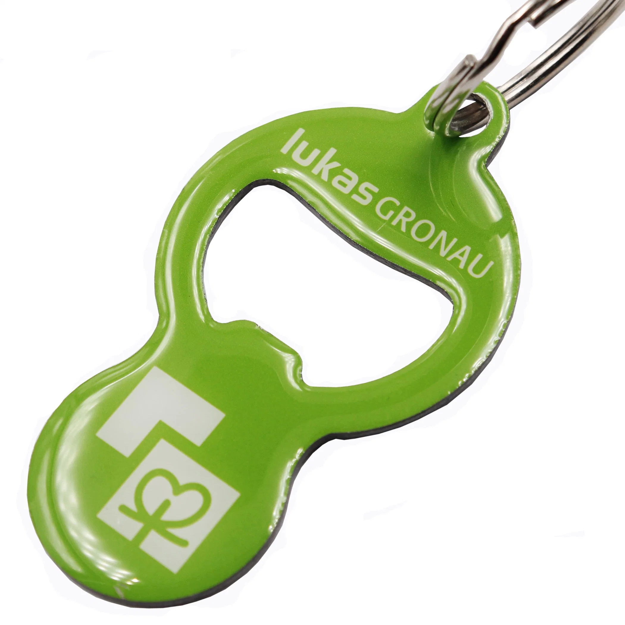 Removable Supermarket Shopping Cart Token Chip Key Holder With Cmyk Logo