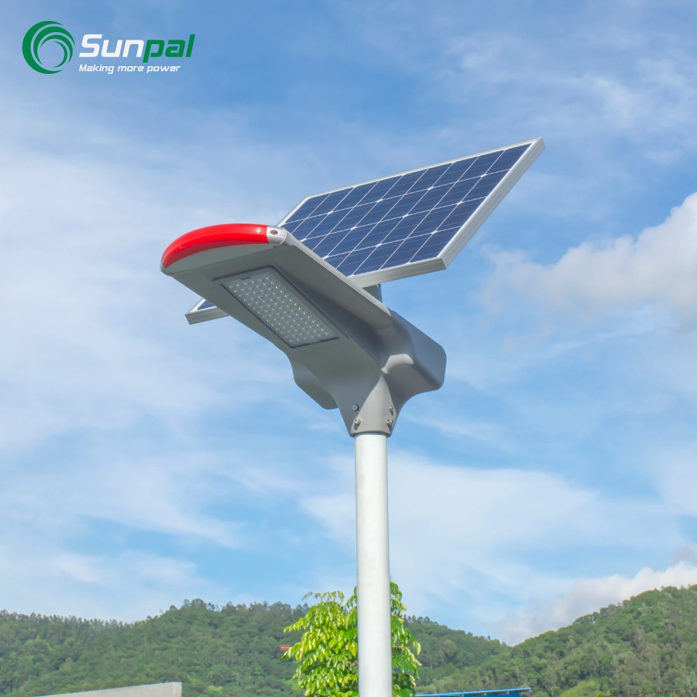 Sunpal Customized 30wp 50wp IP65 Waterproof Outdoor Solar Street Lamps