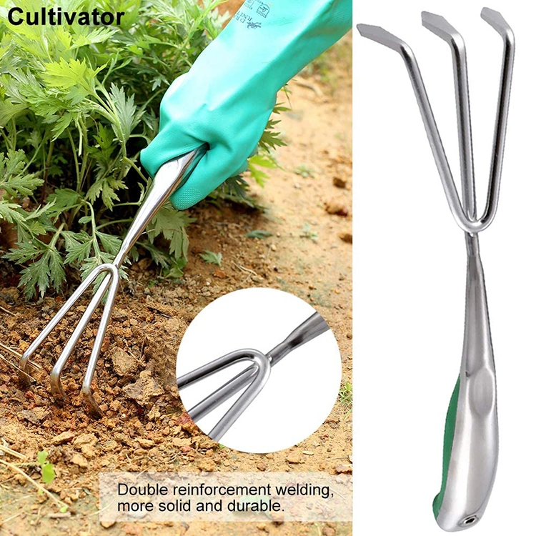 Förderung Qualitativ Hochwertige Home Gardening Kit Carbon Stahl Klinge Kelle Fork-Transplanter Blumendesign Garten Werkzeug-Set