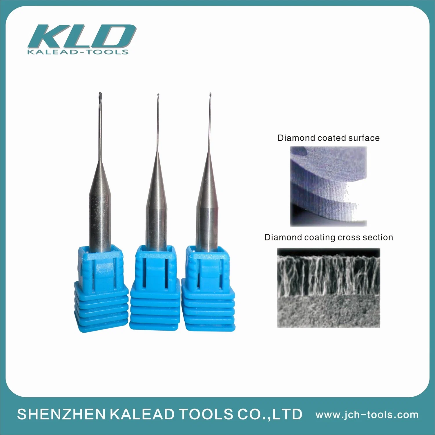 Customized CAD/Cam Milling Cutter Burs Carbide Tools CVD Diamond Coating Dia 1.0*18*D6.0*60 for Zirconia Dental Tools to Cutting Zirconia Denture