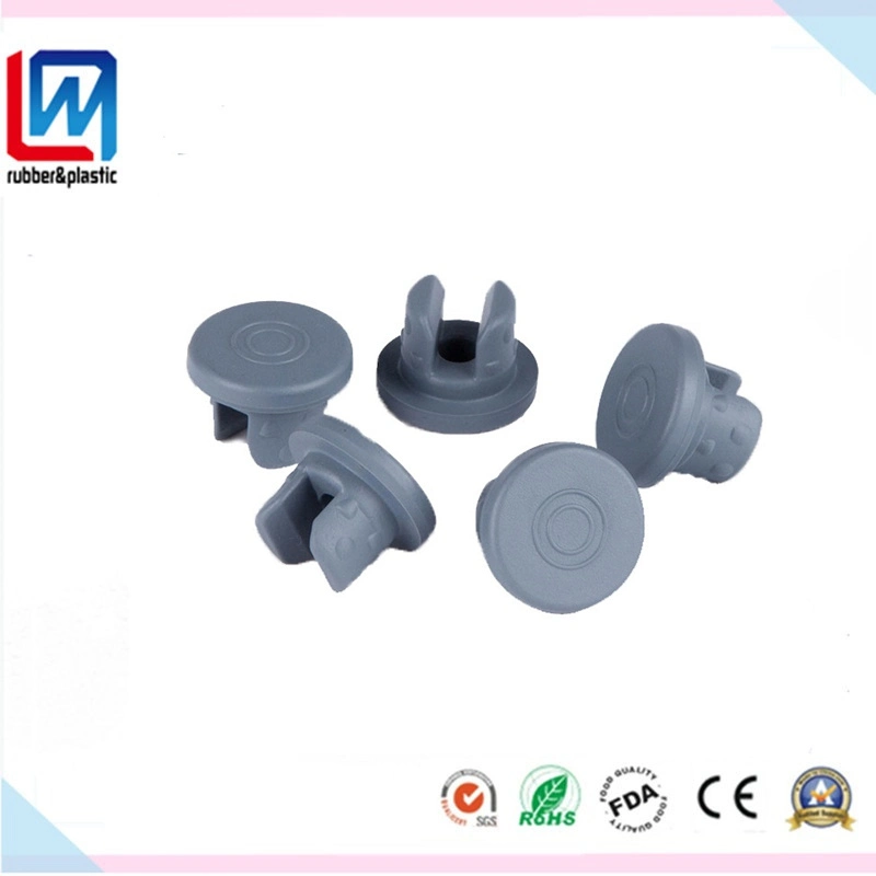 Customized Wear Resisg Rubber Cap Silicone Seal Stopper Plastic Plug Rubber Stopper for Medical Cosmetics Bottle