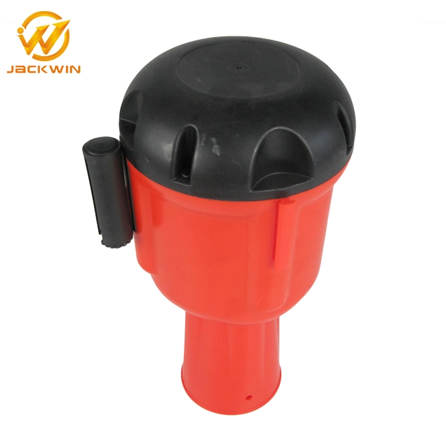 2" Width Retractable Nylon Belt Cone Toppers Connector Barriers