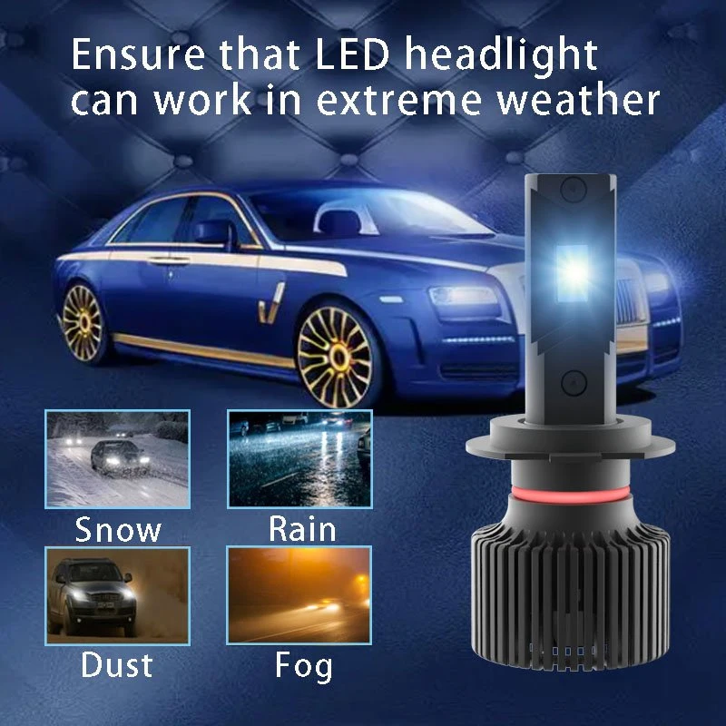 La luz de coche Auto espejo H4 H7 H11 se encienden instantáneamente 10000LM 110W LED Headlight Service 6000K 6500K