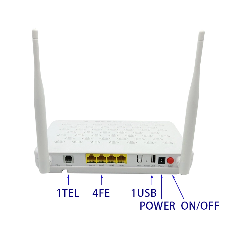 F609 V5.2 Gpon 4ge+1tel+1USB WiFi ONU Ont Router FTTH Network