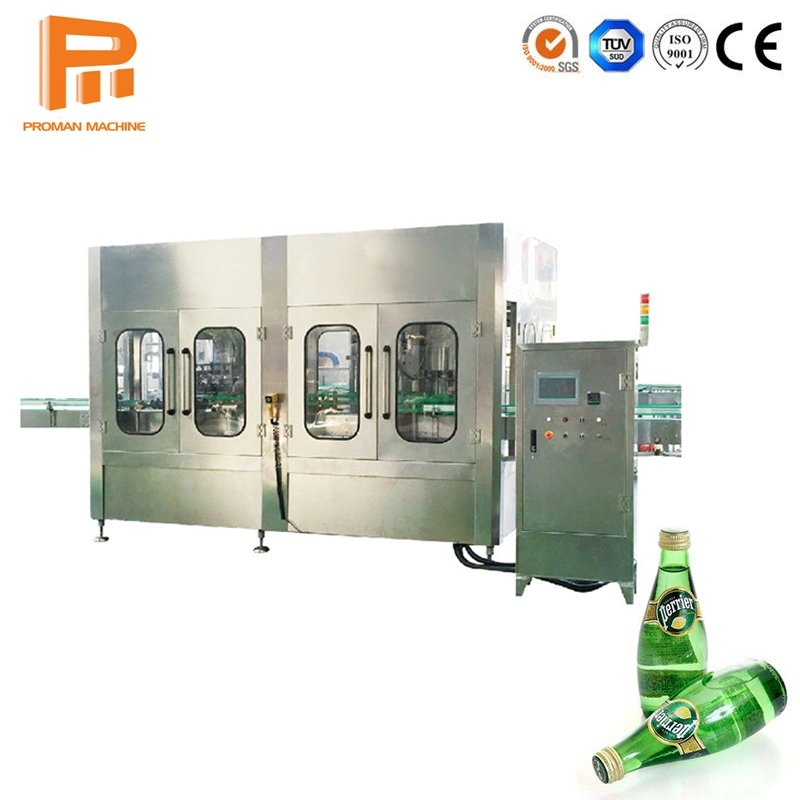 Automatic Glass Bottle with Crown Cap Beer Filling Capping Machine