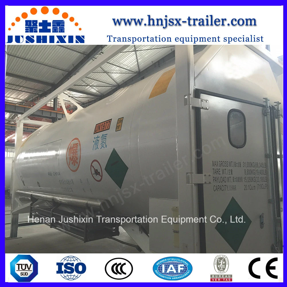 ISO 20 Feet T75 Liquid Argon Lin/Lox Gas Tank Container