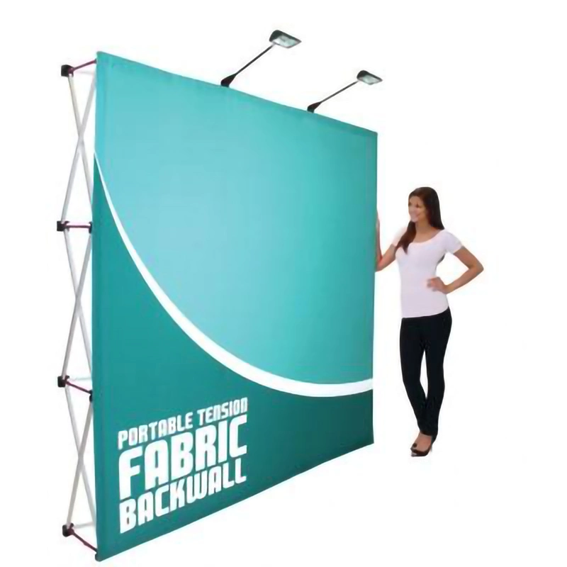 8FT Portable POPup Banner de pared de la exposición muestra como telón de fondo de pantalla de la feria comercial