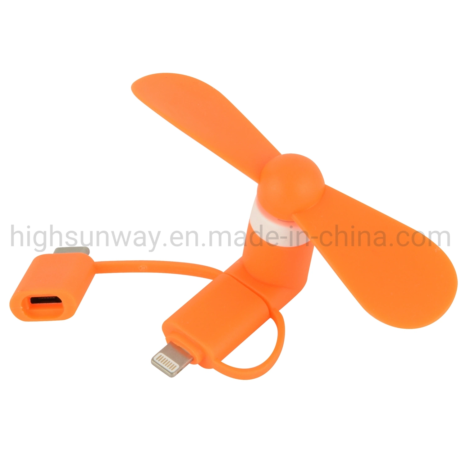 3 in 1 Portable Phone Mini USB Fan for Apple and Android Phones