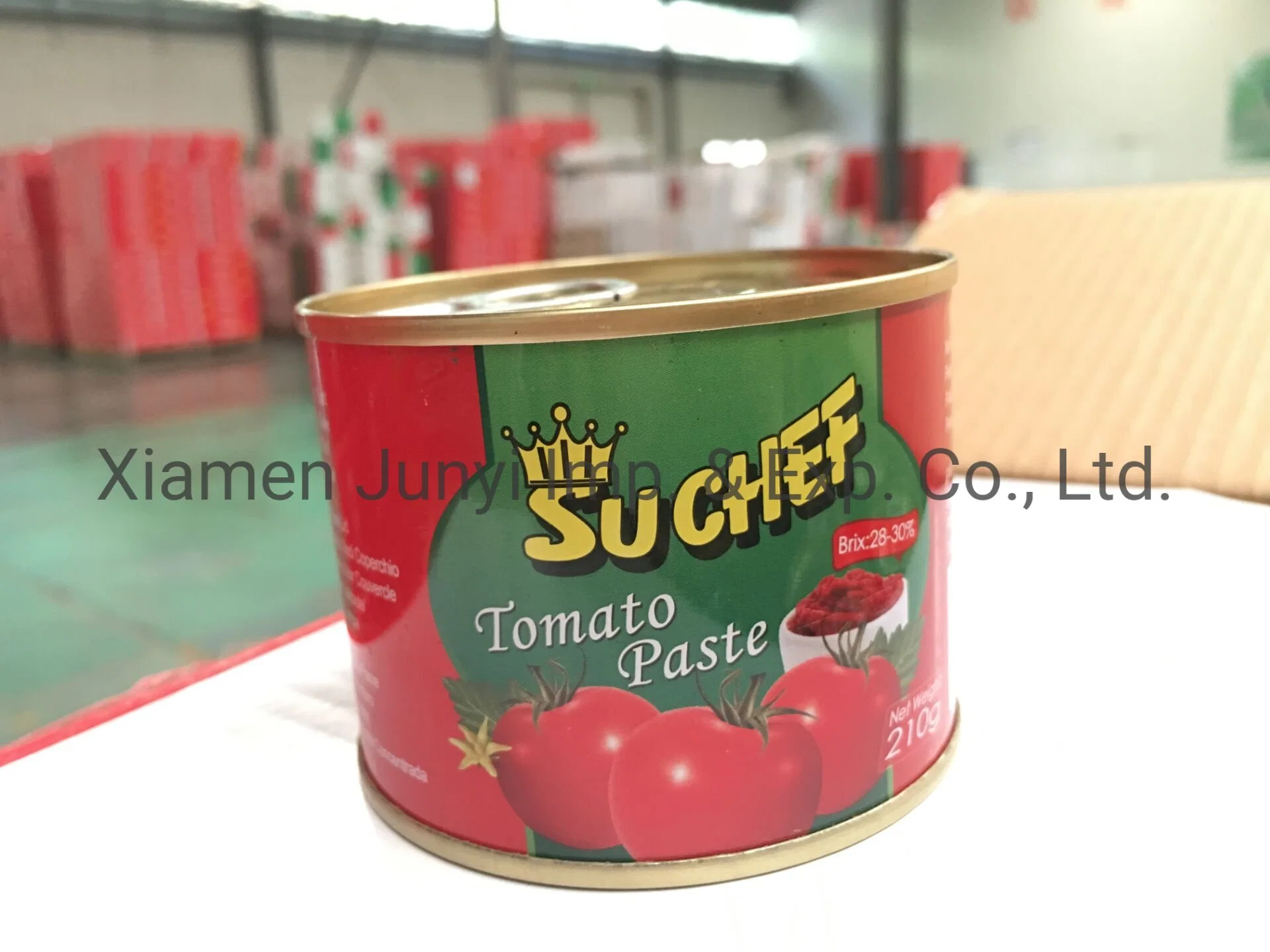 Nouvelle récolte d'excellente pâte de tomate en conserve, 28-30% de teneur en sucre, 70gx50