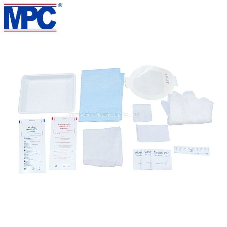 CE ISO Sterilized Medical Wound Dressing Central Line Catheter Drainage Catheter Kit