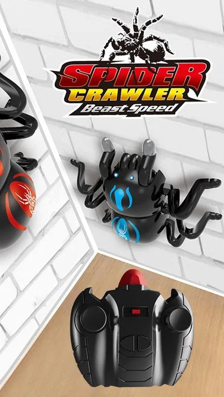 2.4G Infrared Remote Control Wall Climbing Spider Toy Kids Novelty Electric Radio 4 Channel RC Stunt Spider Mischief Prank Toy