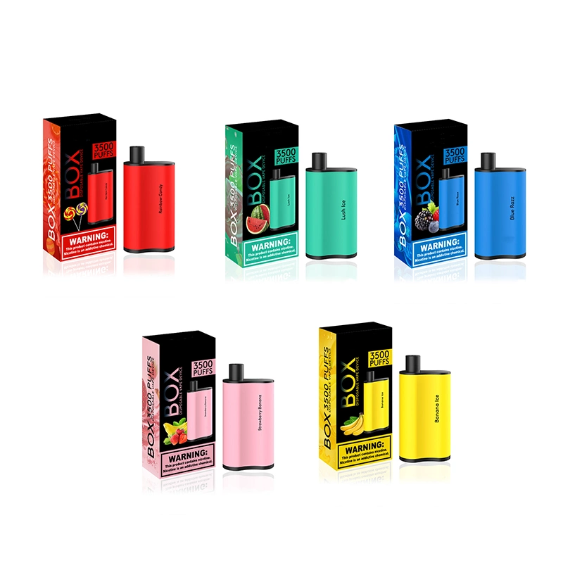 Supported Customized 30 Flavors Disposable/Chargeable Box Vape vape 3500/500 Puff Mesh Coil